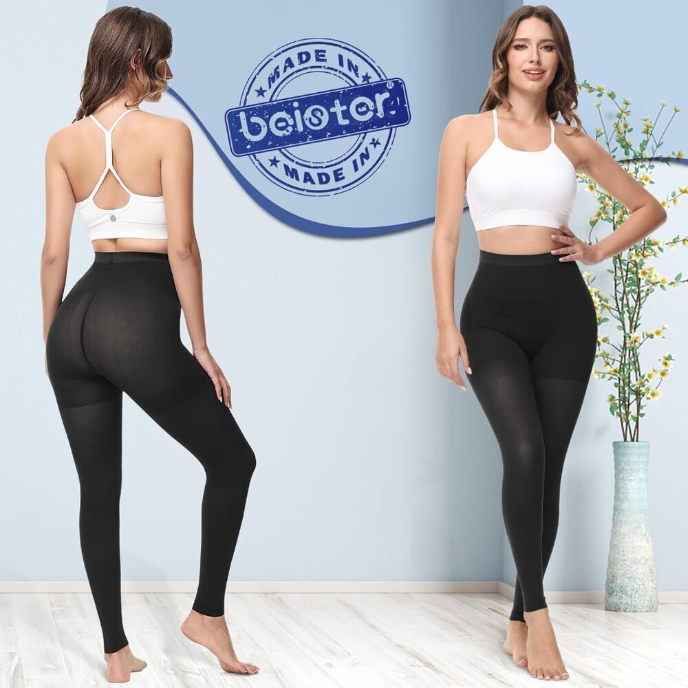 Medical Compression Pantyhose for Women & Men, 20-30mmHg Graduated Support Tight - Picture 6 of 6